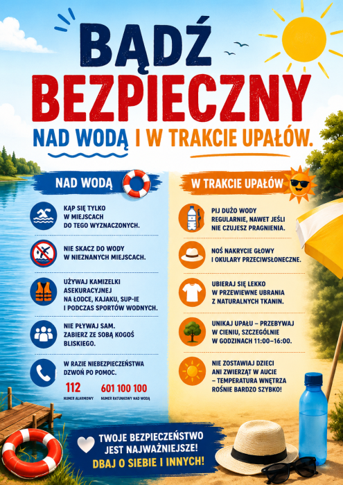 Bądź bezpieczny w upały i nad wodą.png